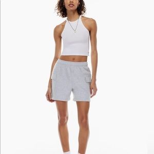 Aritzia TNA Cozy Fleece Cargo Sweatshort
